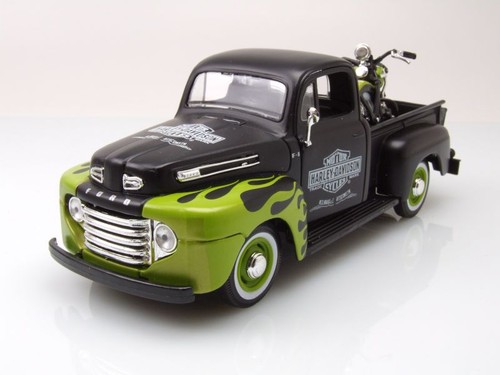 Ford pickup 1948 - pickup, noir/vert