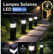 X4 PCS Lampe Solaire Led