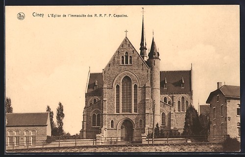 Cpa ciney eglise - ciney,, l´eglise