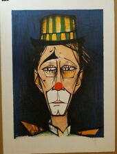 V. Beffa, Clown, Signed & Numbered Lithograph, 22"x30" Bernard Buffet