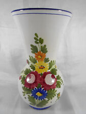 MAGNIFICENT ITALIAN EARTHENWARE FLORAL DECOR VASE TO IDENTIFY " ITALY M.R."