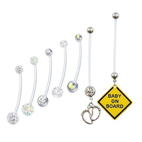 7pcs piercing nombril - 7pcs, de