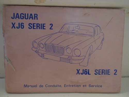 Jaguar xj6l serie manuel de - jaguar, 2