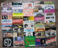 LOT (10) DE 50 DISQUES VINYLES