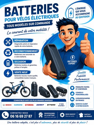 Batries electrique velos - batries,