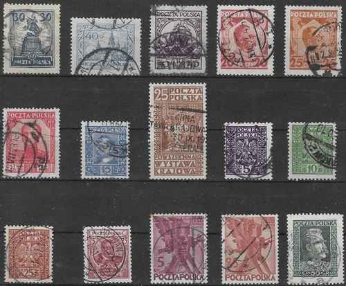 Sélection timbres pologne - timbres,