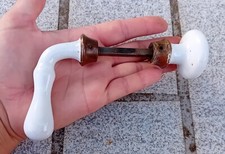 2 Antique Porcelain Door Handles