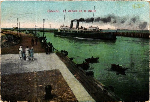 Cpa ostende le - le, de