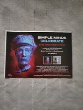 TPGM42 ADVERT 5X8 SIMPLE MINDS : 'CELEBRATE' THE GREATEST HITS