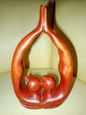 Sculpture bois ''baiser chaud