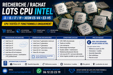 RECHERCHE LOT CPU INTEL