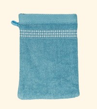 Gant de toilette bleu ciel 16