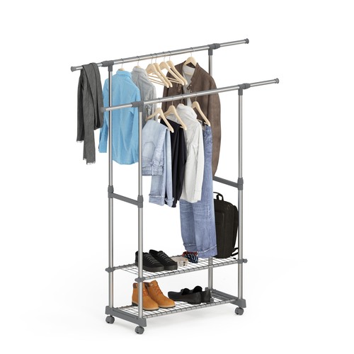 Porte vêtements sur roues - porte-vêtements,