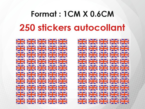 250 stickers mini petit