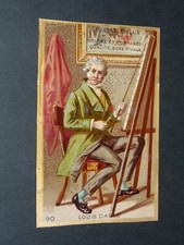 CHROME 1885-1910 CHOCOLATE FOAL JACQUES-LOUIS DAVID ARTIST PAINTER ART