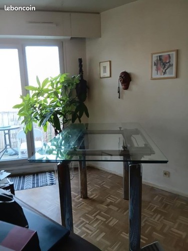 Elégante table haute verre - elégante,