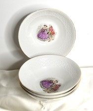4 petits bols scène Fragonard Seltmann weisen Bavaria West Germany