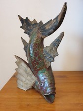 Rare sculpture ancienne carpe