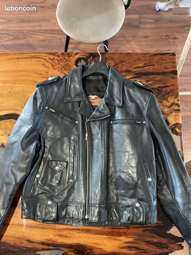 Blouson cuir harley - blouson,