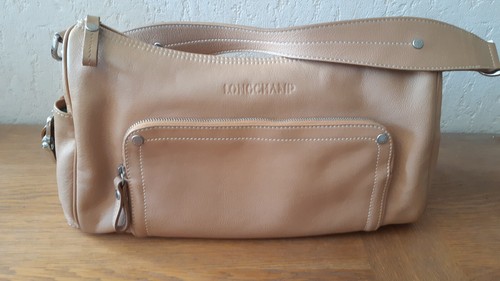 Sac main longchamp cuir - sac, a
