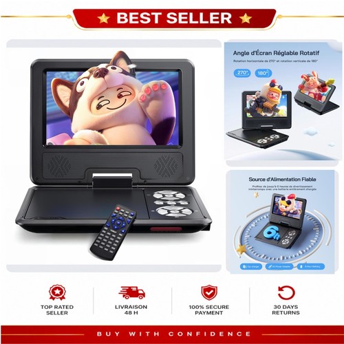 Lecteur dvd portable wolfang - lecteur,