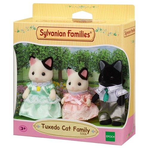 Set famille chat tuxedo - set,