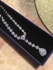 collier pierres bleues swarovski