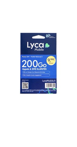 Lyca carte sim prépayée - carte,
