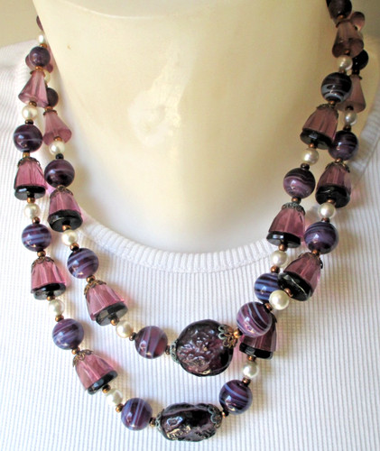 Ancien collier double rang