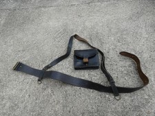 Gendarme Ceinturon + Cartouchiere Noir Francais a Baudrier Gendarmerie Police