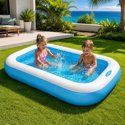 Piscine jardin pataugeoire - piscine,