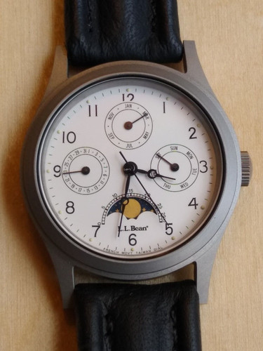 Men bean moon phase watch - men's,