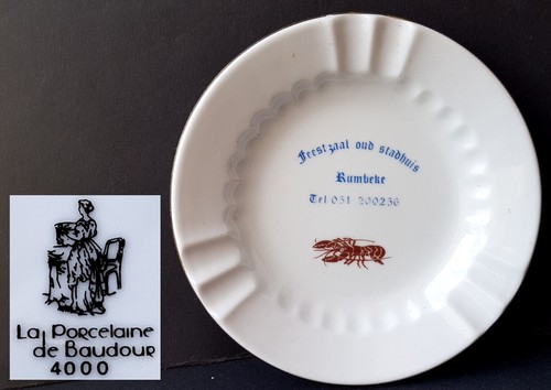 Cendrier porcelaine de - cendrier, en