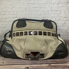 GUESS by Marciano Grey / Beige Bag Handbag Satchel Bolsa Sac Used