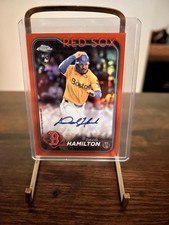 2024 Topps Chrome Update David Hamilton True Orange Auto /25 AC-DHA