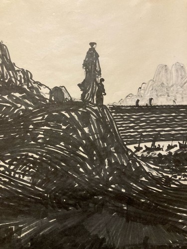 Beau dessin encre 1996 - beau,