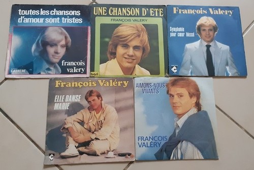 Lot disques vinyles 45 - de,