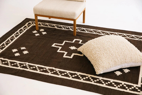Tapis laine tissé la - laine, à