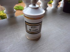 pharmacy jar: ex de toad porcelain