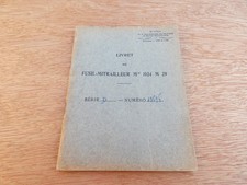 FRANCE 1940 Livret de Fusil