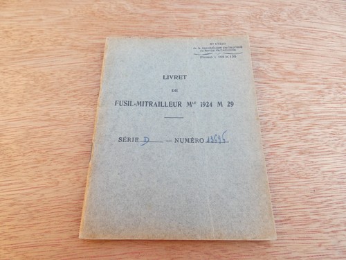 France 1940 livret - de, fusil