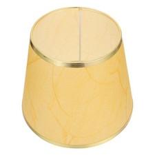 Lampe de table en peau d'abat-jour en peau de mouton délicate
