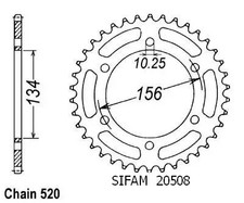 Couronne Kr1 250 1989 - 520 - 40 Dents - Similaire JTR472