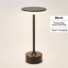 Lampe LED Tactile Dorée - Bureau, Chambre, Salon – Métal & Acrylique
