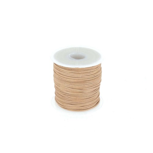 Lacet cuir rond naturel - lacet,