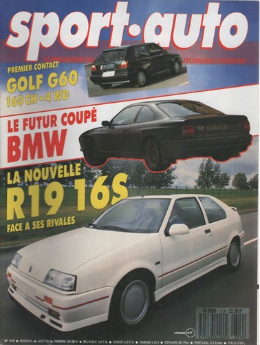 Sport auto 319 1988 golf - sport, g60