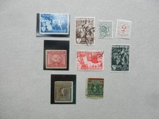 lot de 9 timbres belges années 50