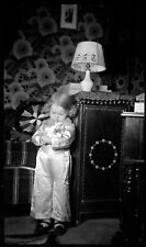 Portrait Little Girl Plush Phone - 10 Antique Photo Negatives Year. 1920 30