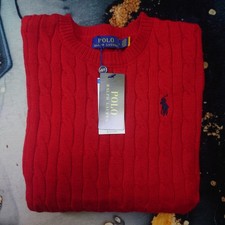 Pull Ralph Lauren rouge col