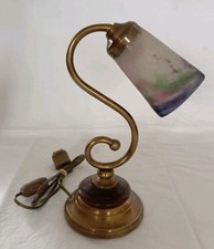 ANCIENNE LAMPE LAITON TULIPE